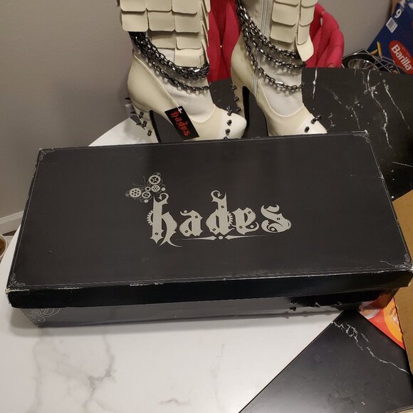 Hades size 6 5 inch caymene steampunk vegan leather boots - Picture 16 of 16